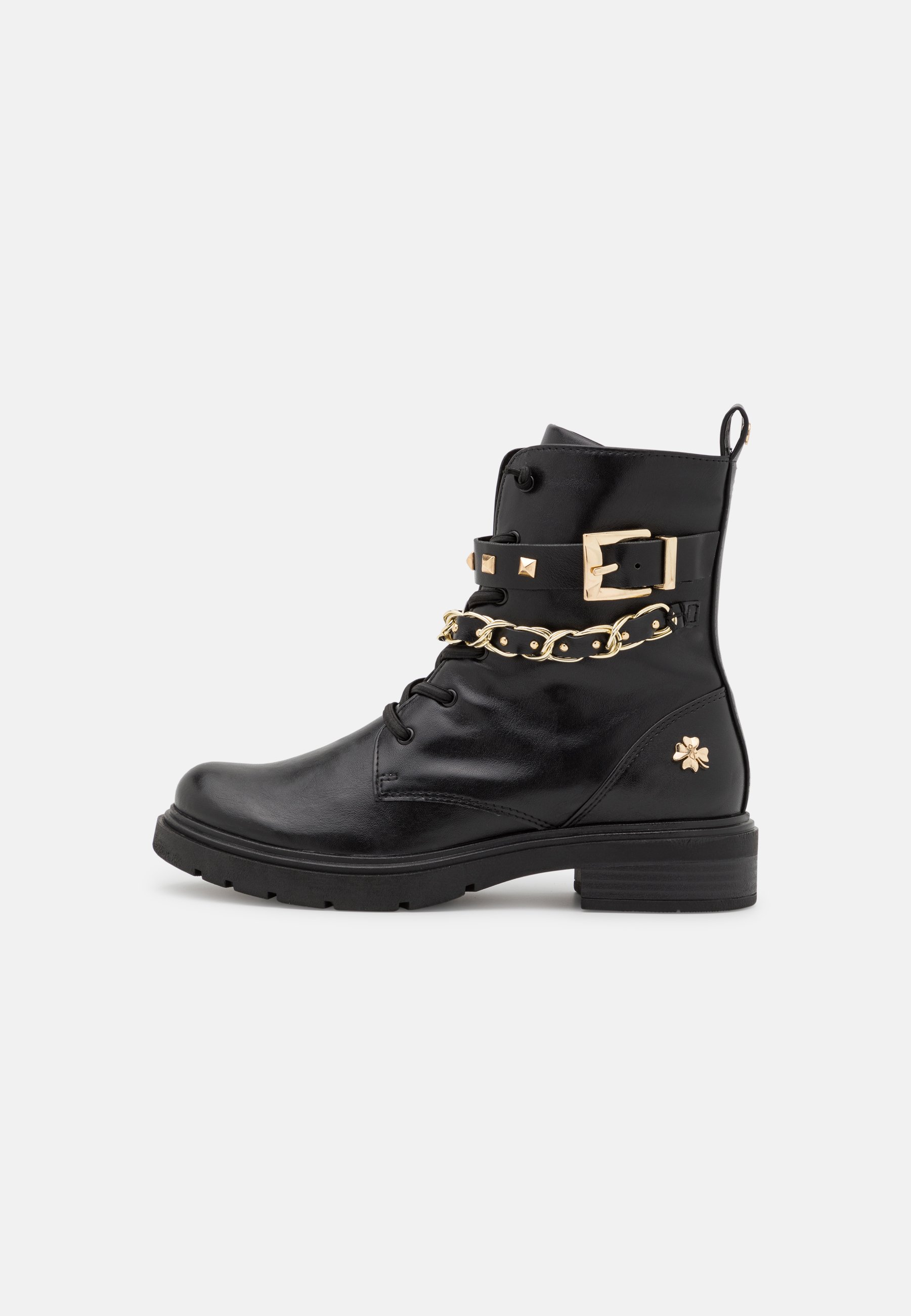 Boots damen schwarz gold Clearance